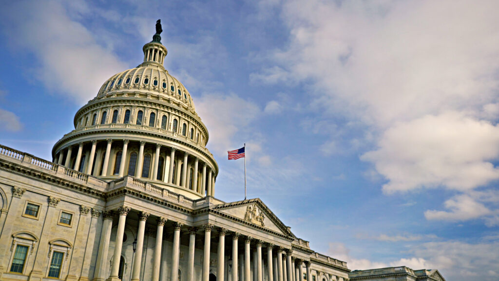 Washington DC Capitol cityscape